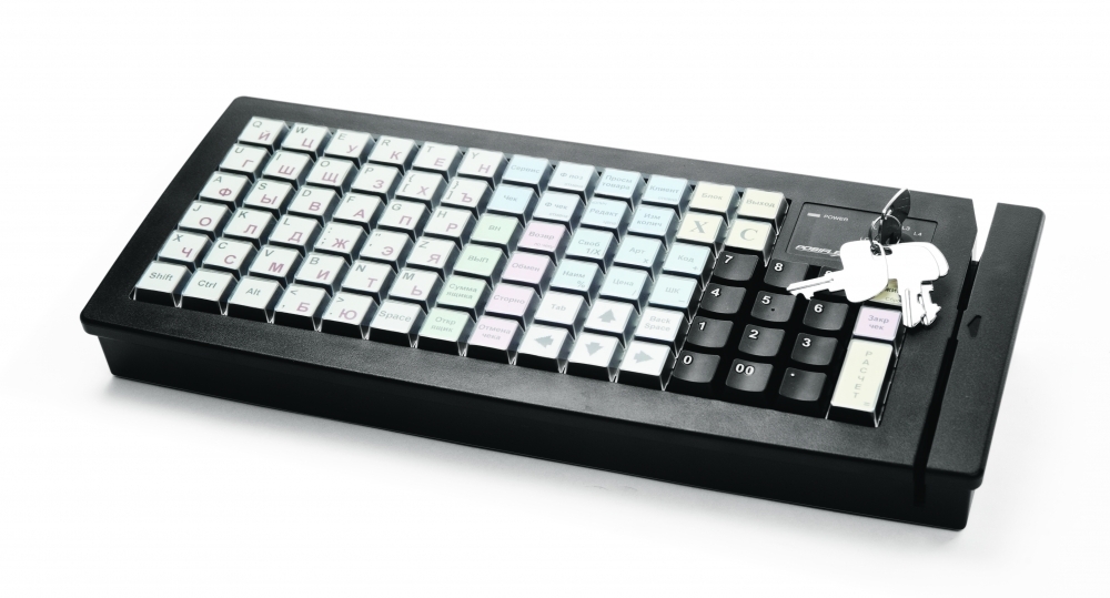 POS-клавиатура Posiflex КВ-6600U черная без ридера